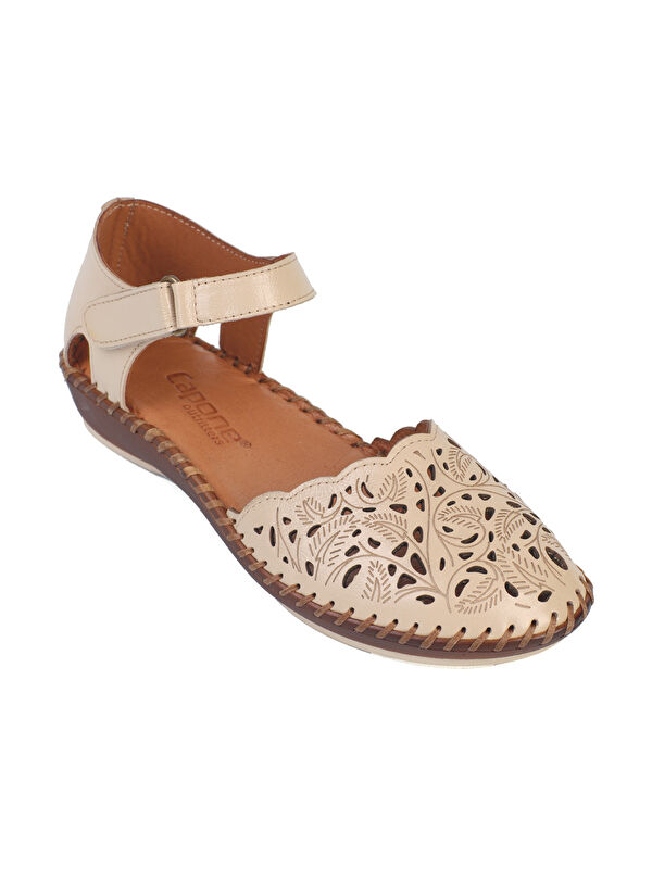 Capone Outfitters Casi Hakiki Deri Soft Konfor Kadın Sandalet