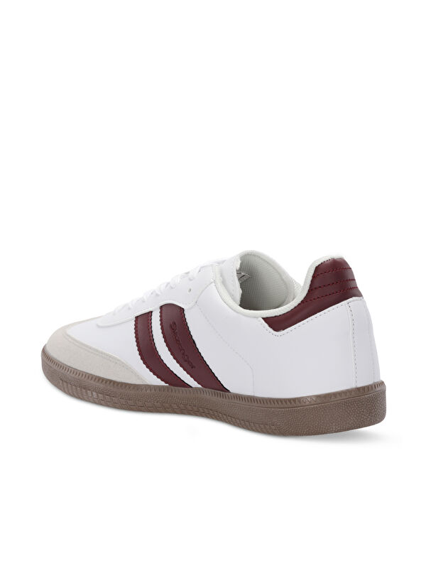 ITALY I Kadın Beyaz / Bordo Günlük Spor Ayakkabısı - Görsel 4