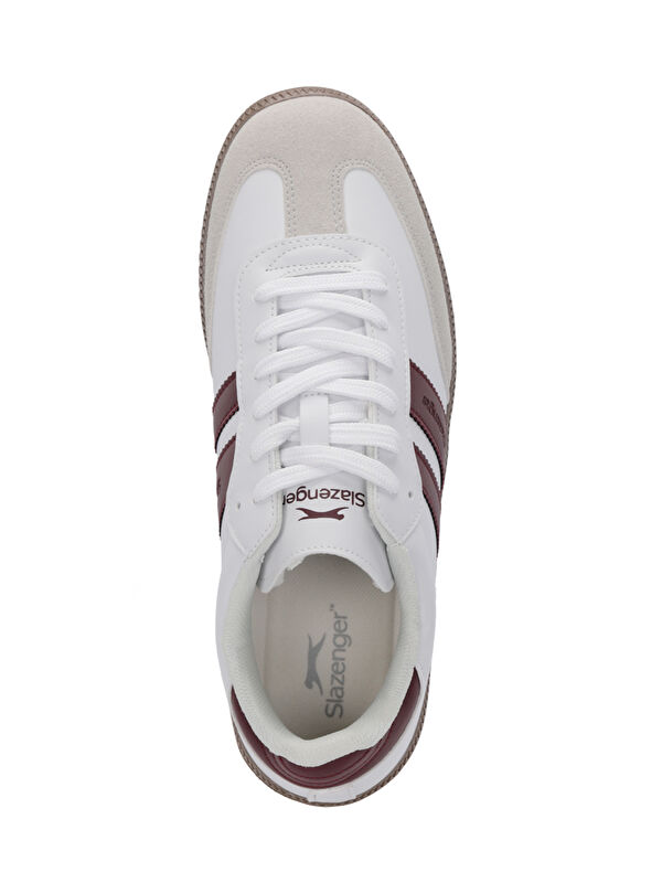 ITALY I Kadın Beyaz / Bordo Günlük Spor Ayakkabısı - Görsel 6