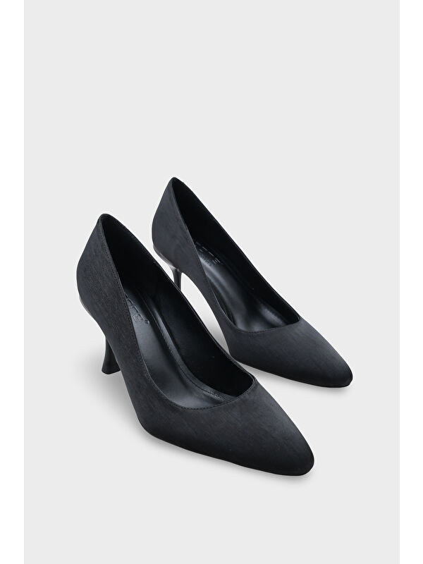 Capone Outfitters Gri Capone Outfitters Malinde Saten Kadın Stiletto