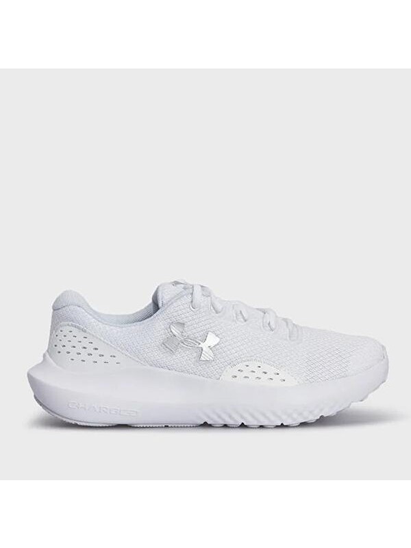 Under Armour Charged Surge 4 Kadın Beyaz Koşu Ayakkabısı
