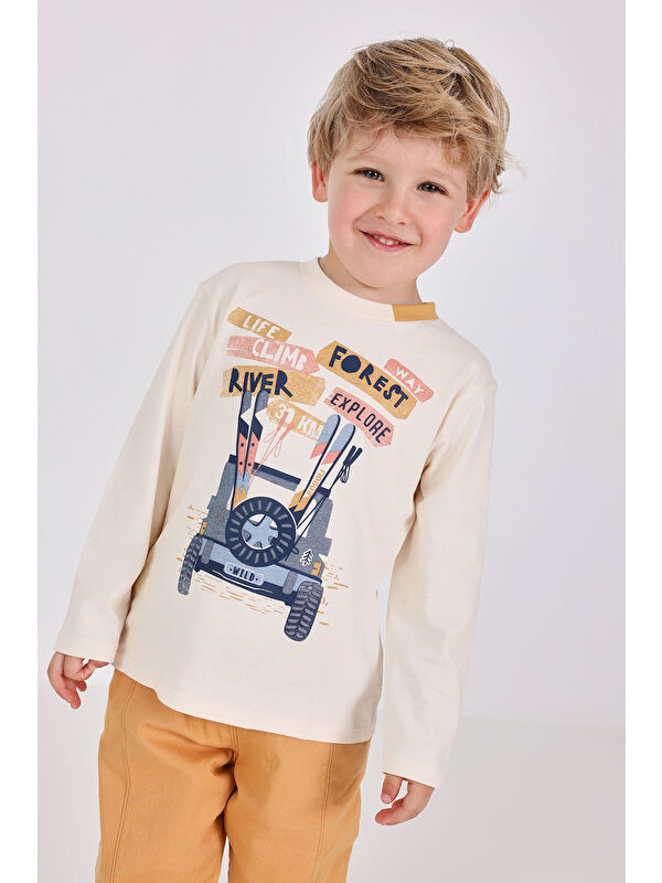 Boboli Erkek Çocuk Ataç Baskılı Tshirt