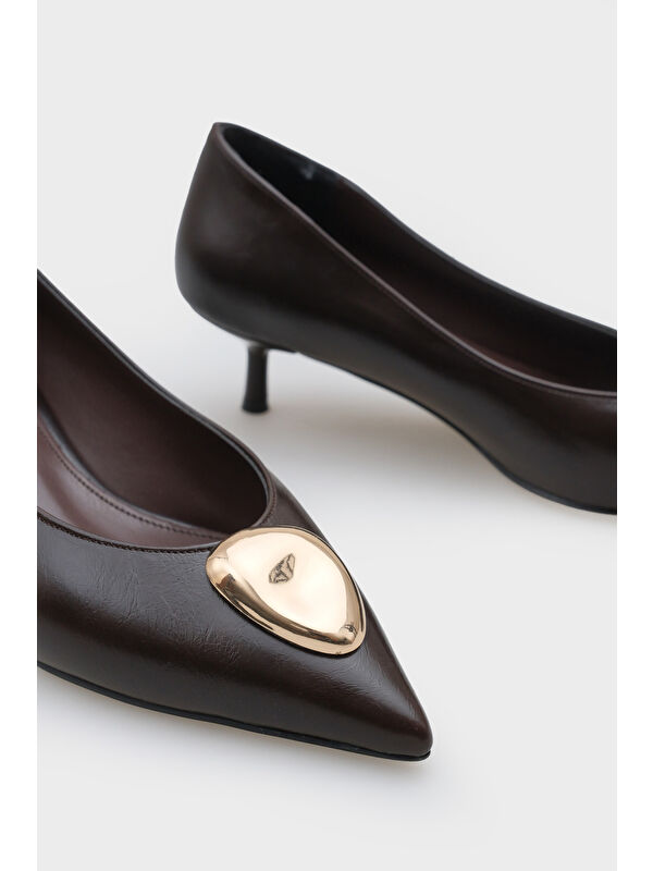 Capone Outfitters Kahverengi Capone Outfitters Meghann Orta Topuklu Stiletto