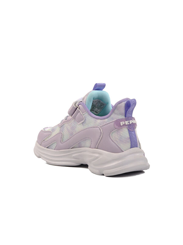 Lila Cırtlı Kız Çocuk Spor Ayakkabı 1965 F - Görsel 5