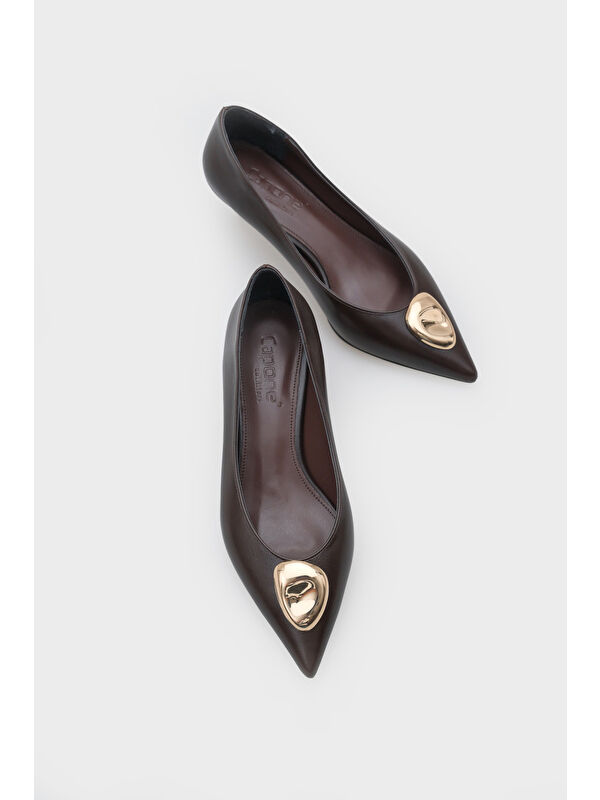 Capone Outfitters Kahverengi Capone Outfitters Meghann Orta Topuklu Stiletto