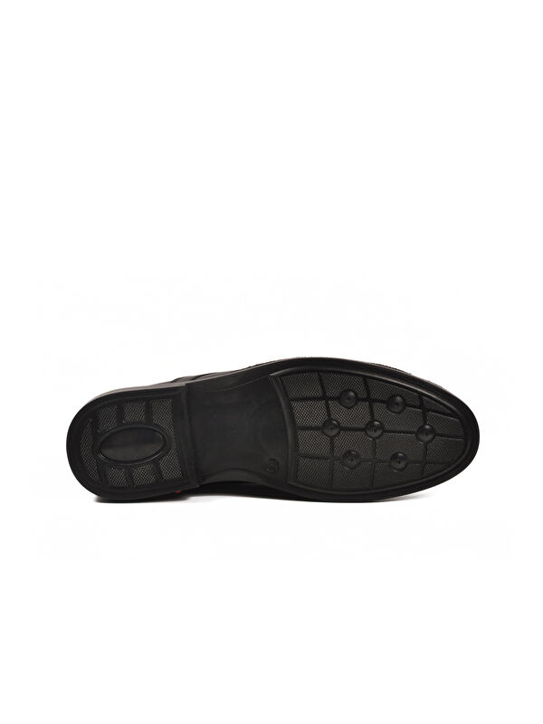 Siyah Hakiki Deri Erkek Casual Ayakkabı DSN 2037 M - Görsel 6