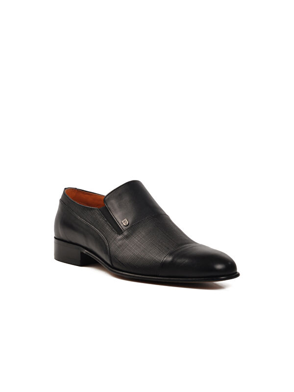 Siyah Hakiki Deri Erkek Klasik Ayakkabı 00811 M - Görsel 4