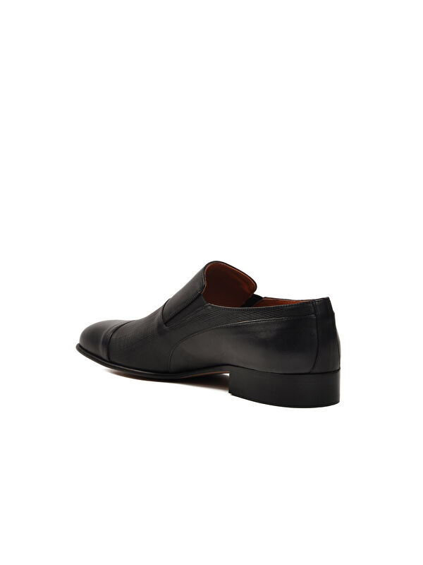 Siyah Hakiki Deri Erkek Klasik Ayakkabı 00811 M - Görsel 5