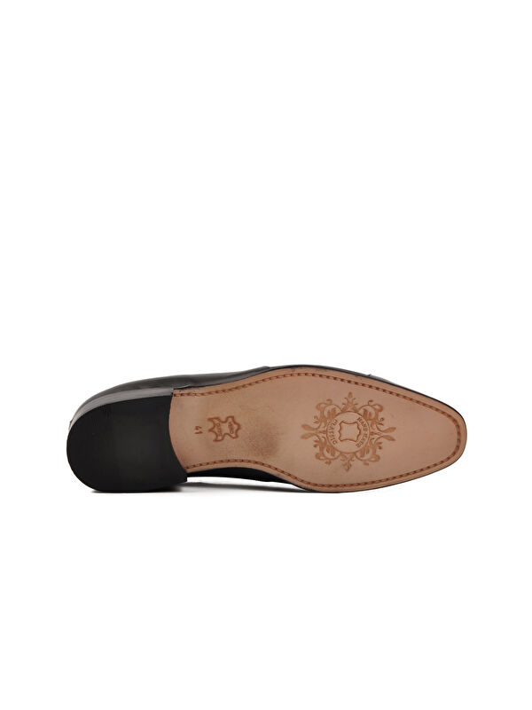 Siyah Hakiki Deri Erkek Klasik Ayakkabı 00811 M - Görsel 6