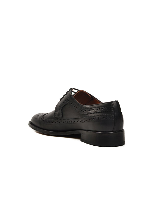 Siyah Hakiki Deri Erkek Klasik Ayakkabı 02947 M - Görsel 5