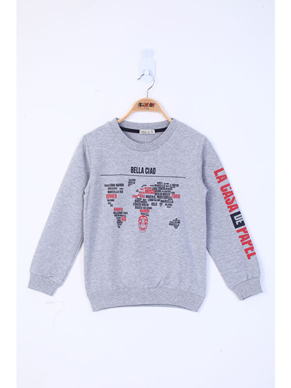 Toontoykids Erkek Çocuk Bella Ciao Baskılı Sweatshirt