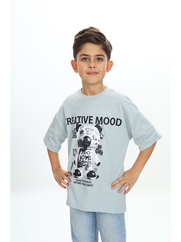 Toontoykids Erkek Çocuk Creatıve Mood Baskılı Tişört