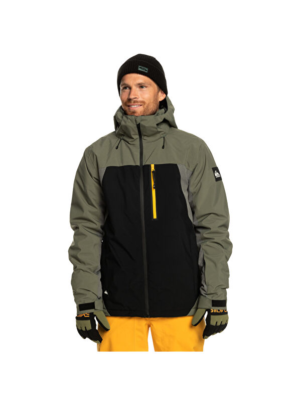 Quiksilver Mission Plus Erkek Siyah Snowboard Kayak Mont ve Ceketi