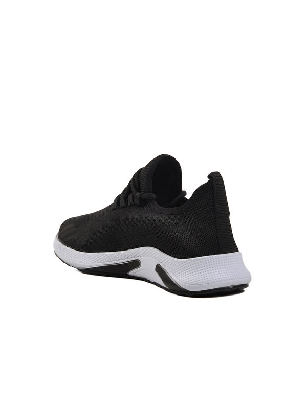 Siyah Beyaz Triko Hafif Unisex Spor Ayakkabı Pına 101 G - Görsel 5