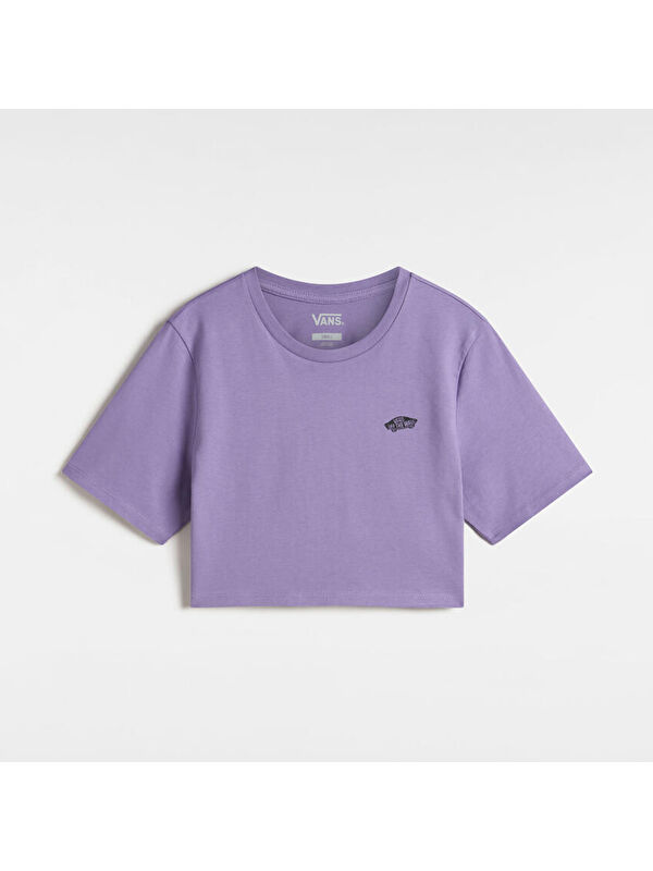 Vans Style 76 II Crew Crop Kadın Mor Tişört