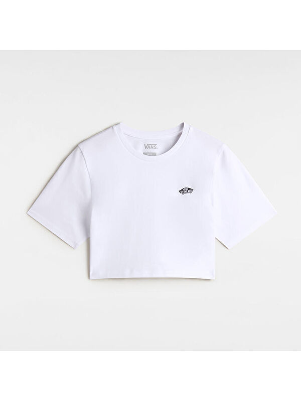 Vans Style 76 II Crew Crop Kadın Beyaz Tişört
