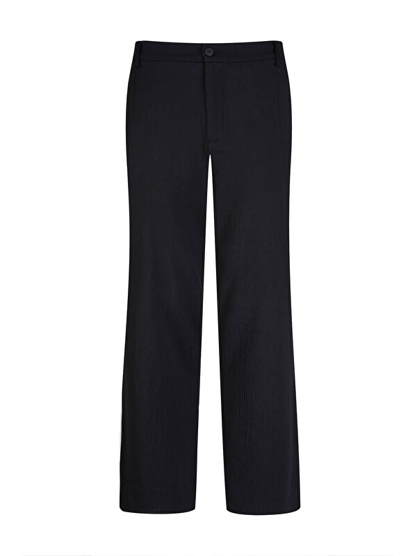 Hatemoğlu Siyah Regular Fit Yandan Cepli 100% Pamuk Jogger Pantolon