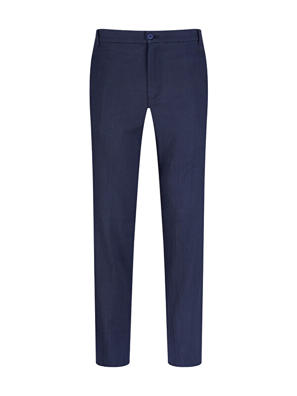 Hatemoğlu Lacivert Regular Fit Yandan Cepli 100% Pamuk Jogger Pantolon