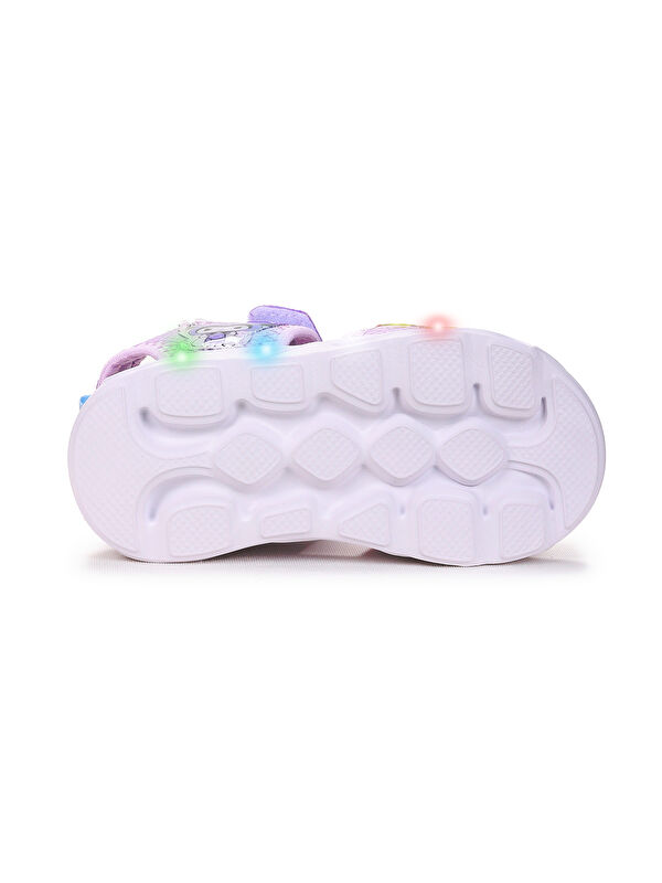 Kuruza Günlük Işıklı Cırtlı Kız Bebek Sandalet Ayakkabı - Görsel 6