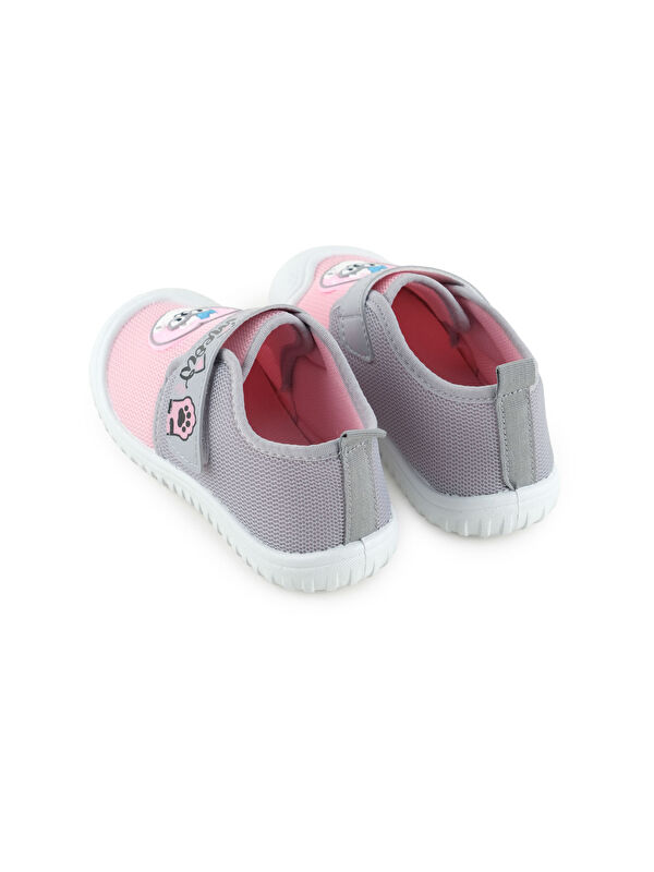 Yazlık Kız Çocuk Rahat Taban Cırt Cırtlı Ayarlanabilir Keten Günlük Ayakkabı - Görsel 5