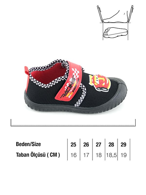 Yazlık Erkek Çocuk Rahat Taban Cırt Cırtlı Ayarlanabilir Keten Ev Kreş Günlük Ayakkabı - Görsel 3