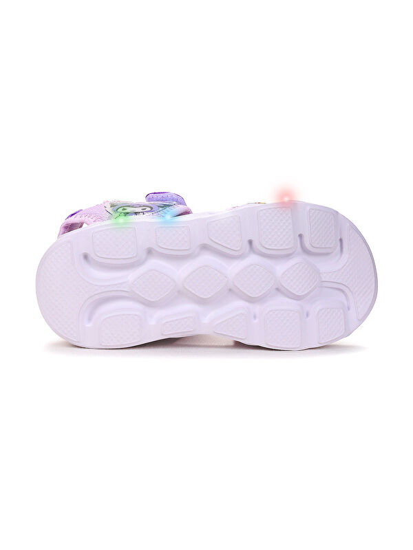 Kuruza Günlük Işıklı Cırtlı Kız Çocuk Sandalet Ayakkabı - Görsel 6