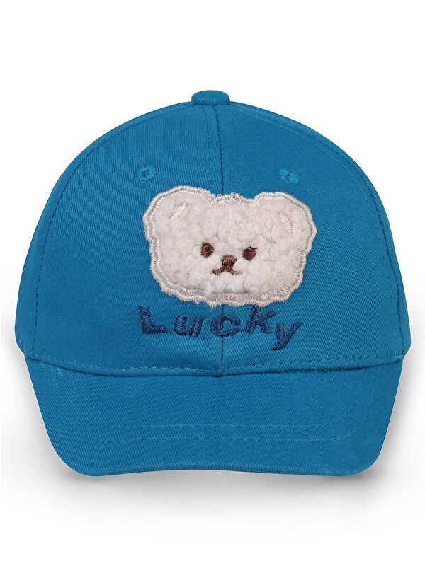 Civil Baby Bear Süzine Nakış 6-18 Ay Bebek Erkek Kep Şapka - Mavi