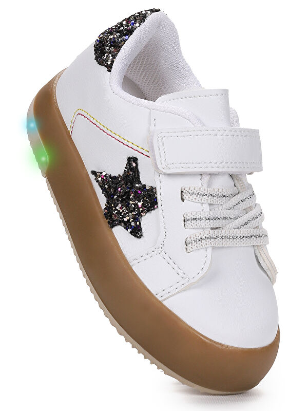Rena Günlük Cırtlı Işıklı Kız Bebek Spor Ayakkabı - Görsel 2