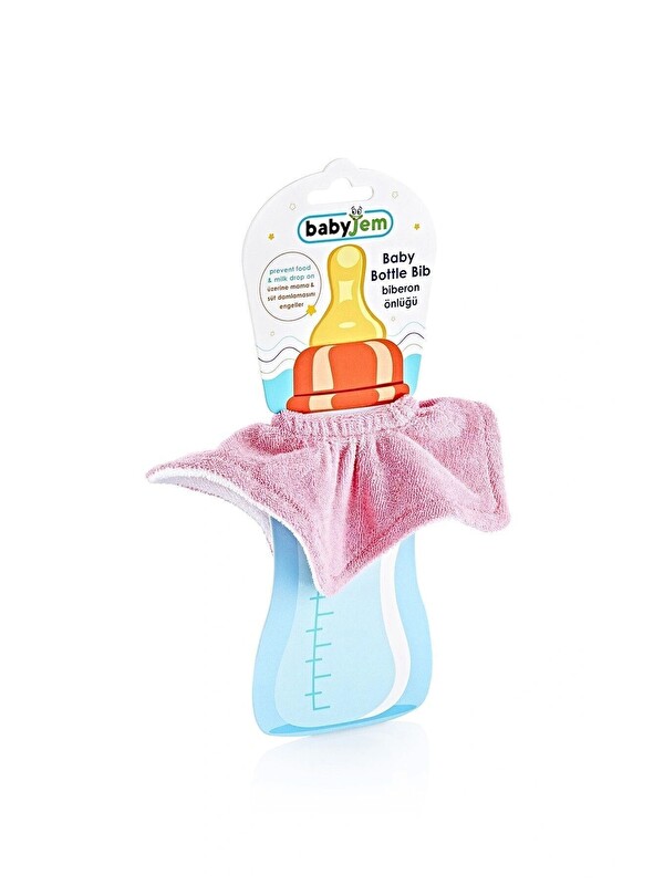Babyjem Koruyucu Biberon Önlüğü Pembe