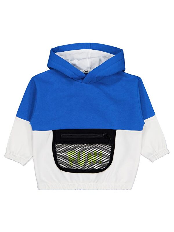 Civil Boys Fun Baskılı 2-5 Yaş Sweatshirt - Mavi 2-3 Yaş