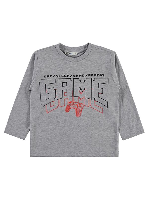 Civil Boys Game Baskılı 2-5 Yaş Sweatshirt - Gri 4-5 Yaş