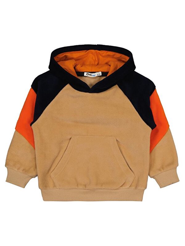 Civil Boys Parçalı Polar 2-5 Yaş Sweatshirt - Bej 4-5 Yaş