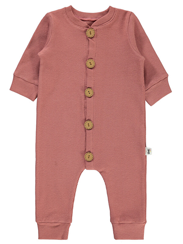 Civil Baby Bebek Patikli Tulum 1-6 Ay Gül Kurusu