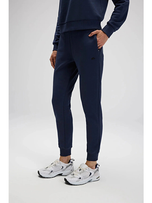 Ellesse Pamuklu Regular Fit Normal Bel Ribanalı Paça Kadın Eşofman Altı EF532-NV
