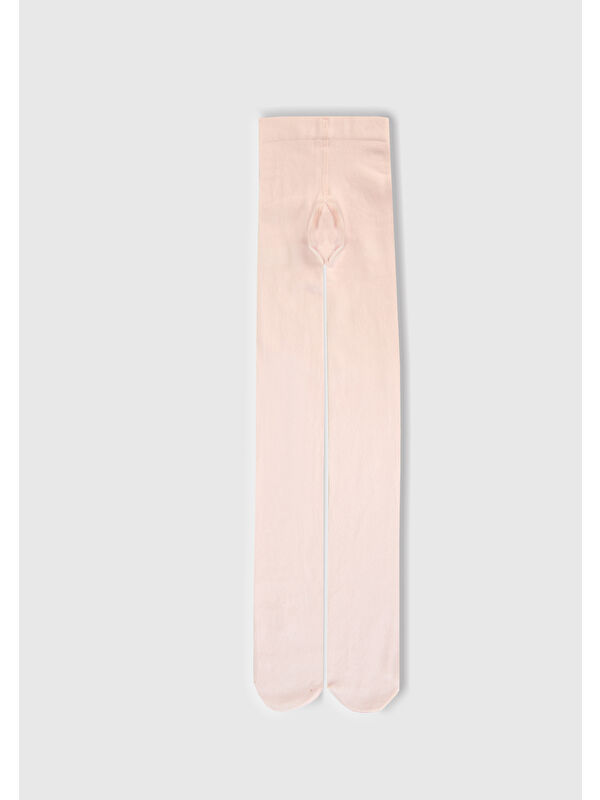 United Colors Of Benetton Kız Çocuk Toz Pembe Düz Külotlu Çorap