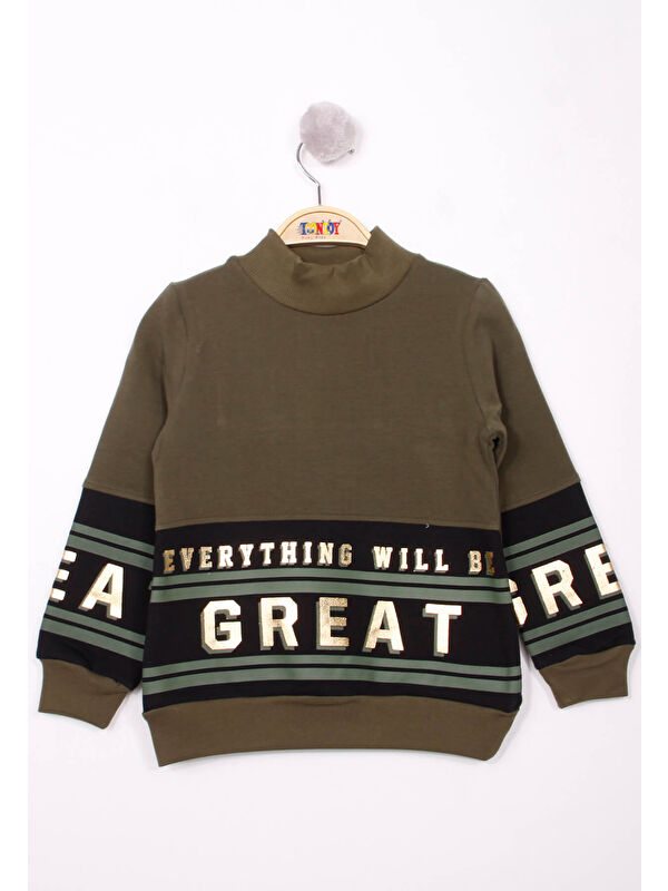 Toontoykids Kız Çocuk Great Baskılı Sweatshirt