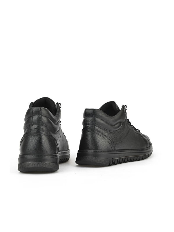 Erkek Hakiki Deri Bot 1531040ZK2102 Siyah - Görsel 4