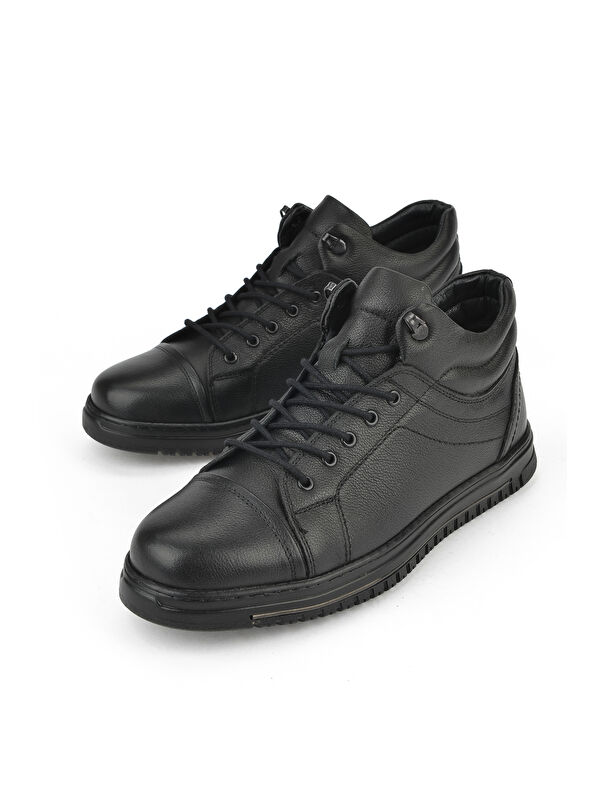 Erkek Hakiki Deri Bot 1531040ZK2102 Siyah - Görsel 6