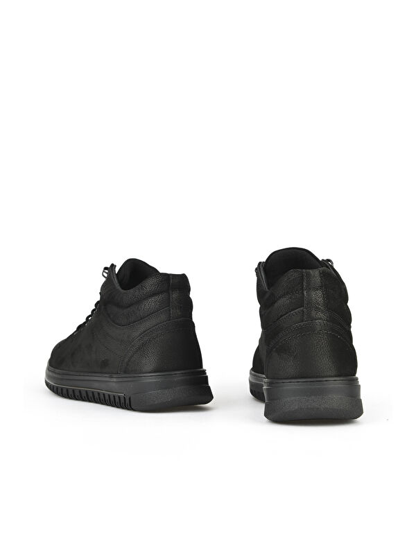 Erkek Hakiki Deri Bot 1531040ZK21022 Siyah - Görsel 4