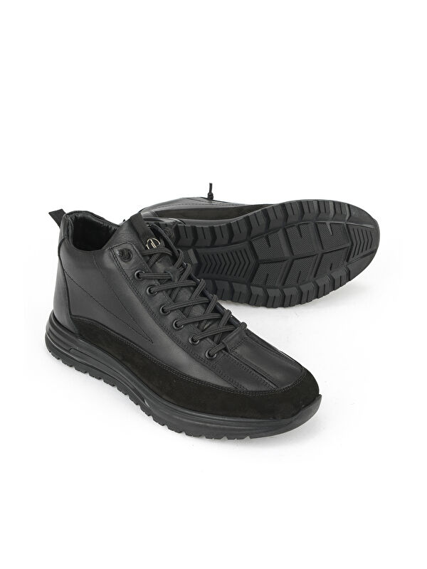 Erkek Hakiki Deri Bot 1531037Z2403 Siyah - Görsel 5