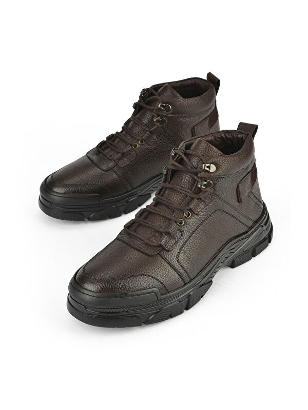 Erkek Hakiki Deri Bot 1531040ZK2311 Kahve - Görsel 6