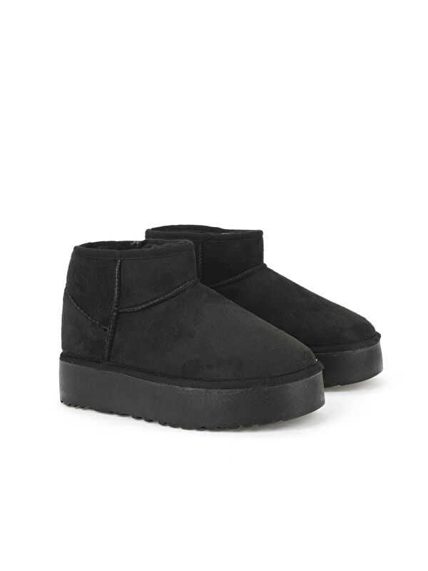 Suni Kürklü Kadın Bot 1531044Z1002 Siyah - Görsel 3