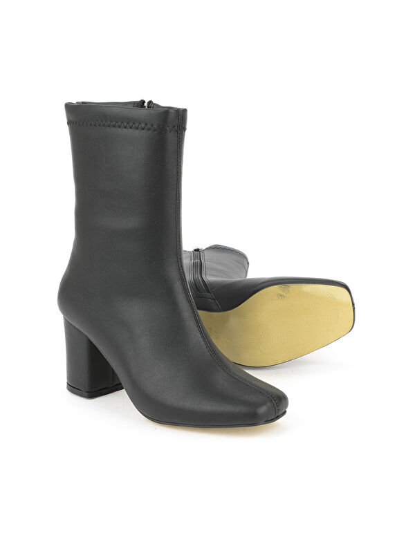 Kadın Topuklu Bot 1531044Z4007 Siyah - Görsel 5