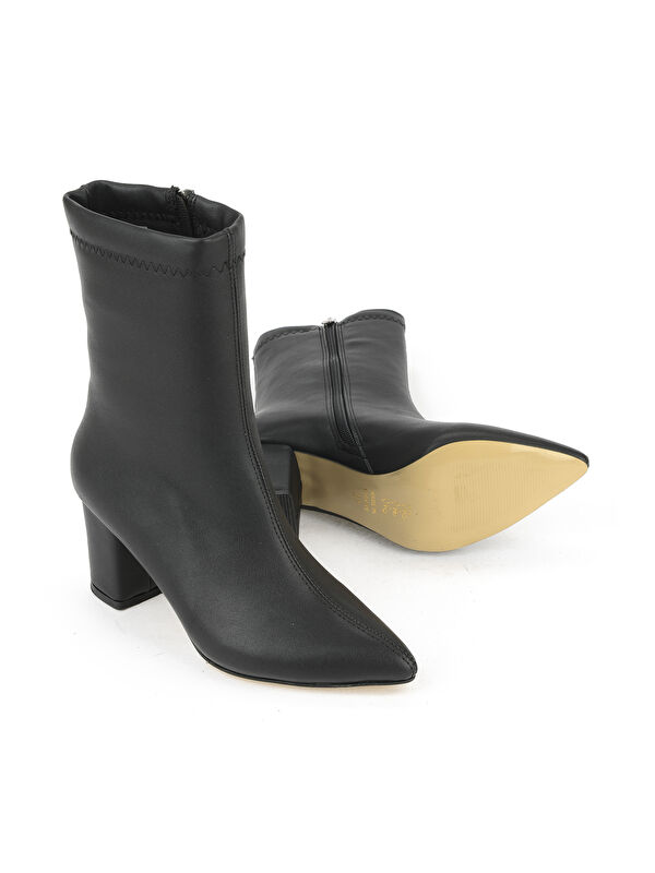 Kadın Topuklu Bot 1531044Z4006 Siyah - Görsel 5