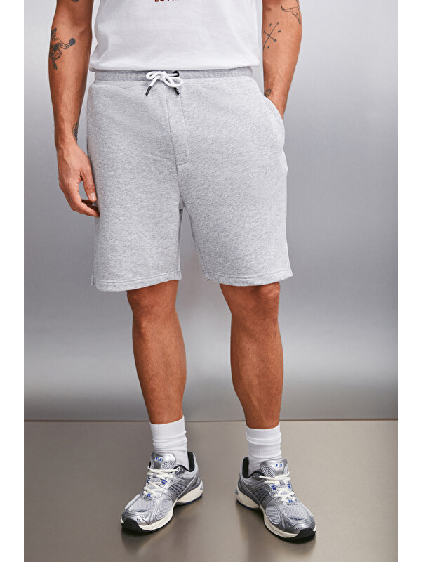 GRIMELANGE UNCERTAIN Erkek Comfort Fit GRİ MELANJ Şort & Bermuda