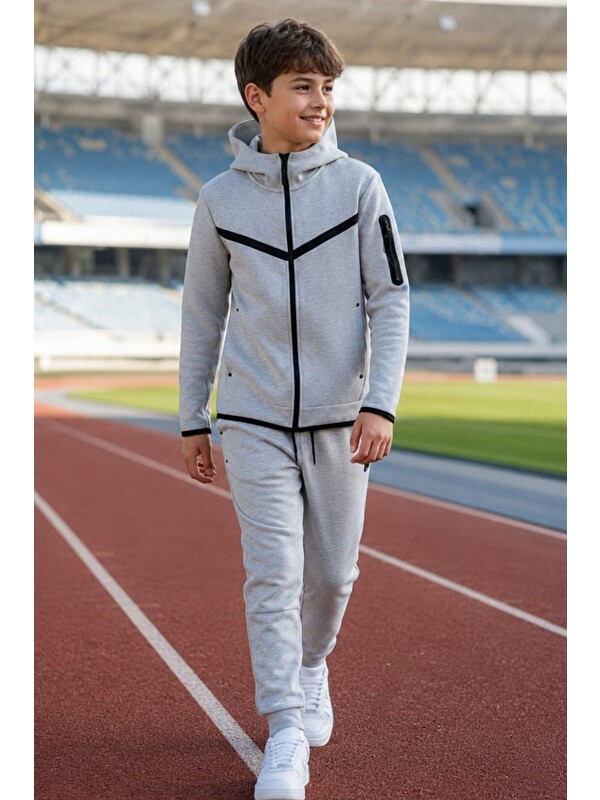 Pina Kids Erkek Çocuk Tech Fleece Double Face Yeni Sezon Eşofman Takımı ESF7020