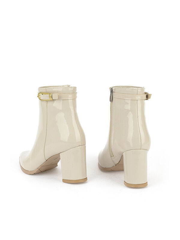 Kadın Topuklu Bot 1531044Z4010 Bej - Görsel 4