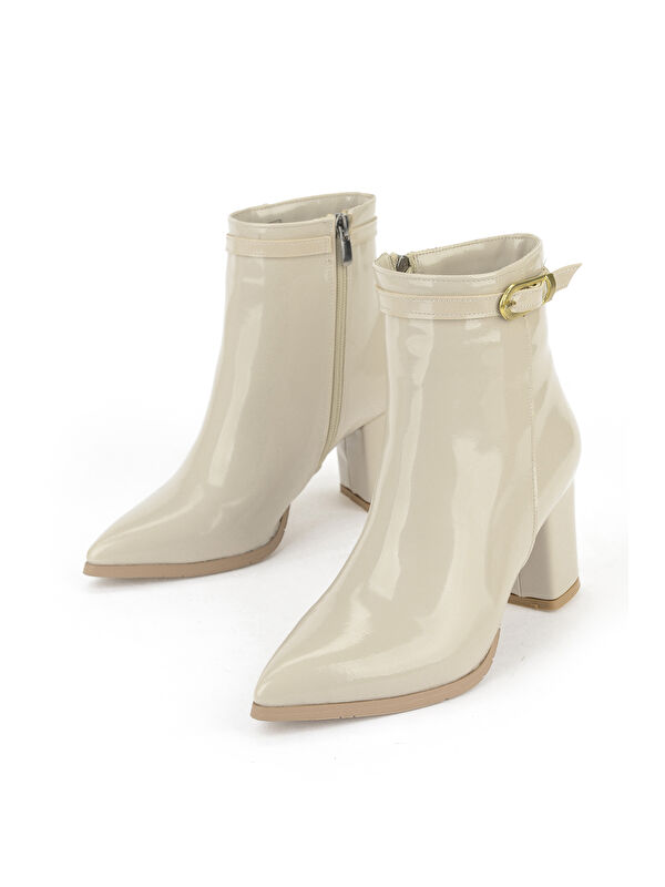 Kadın Topuklu Bot 1531044Z4010 Bej - Görsel 6