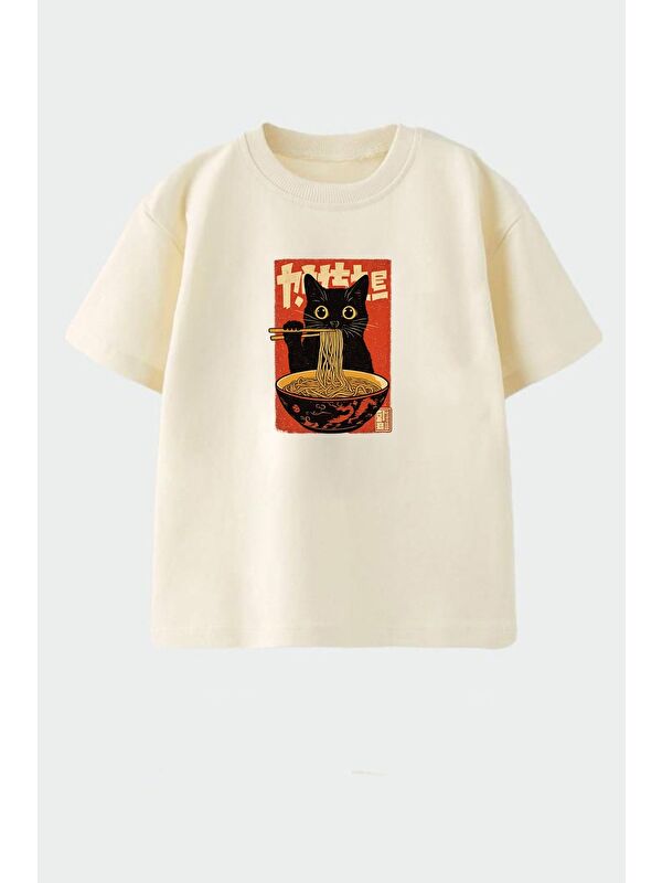 Monila Erkek Çocuk Pamuklu Bisiklet Yaka Baskılı T-Shirt