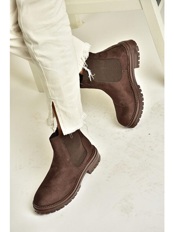 T7269237 Kahverengi Kadın Bot - Görsel 6